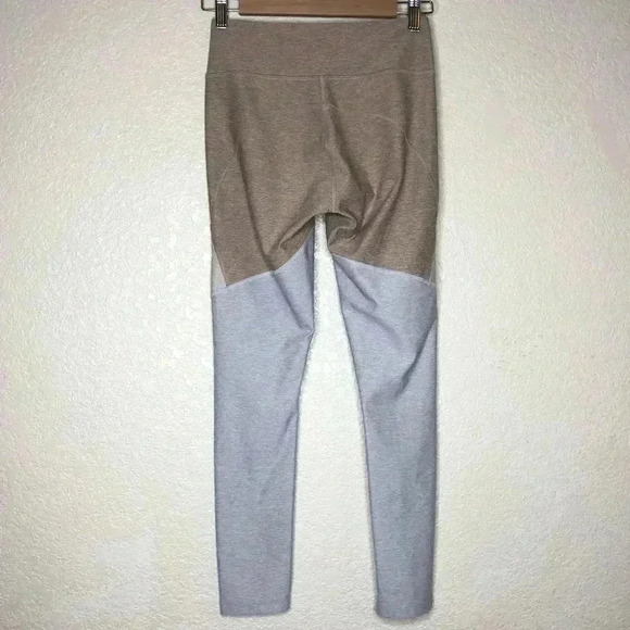 Outdoor Voices Womens Size Small Leggings Tan Nude Colorblock Ankle Length - Picture 3 of 5
